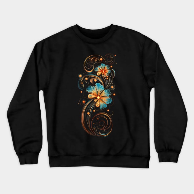 Pretty Florals Crewneck Sweatshirt by Mistywisp